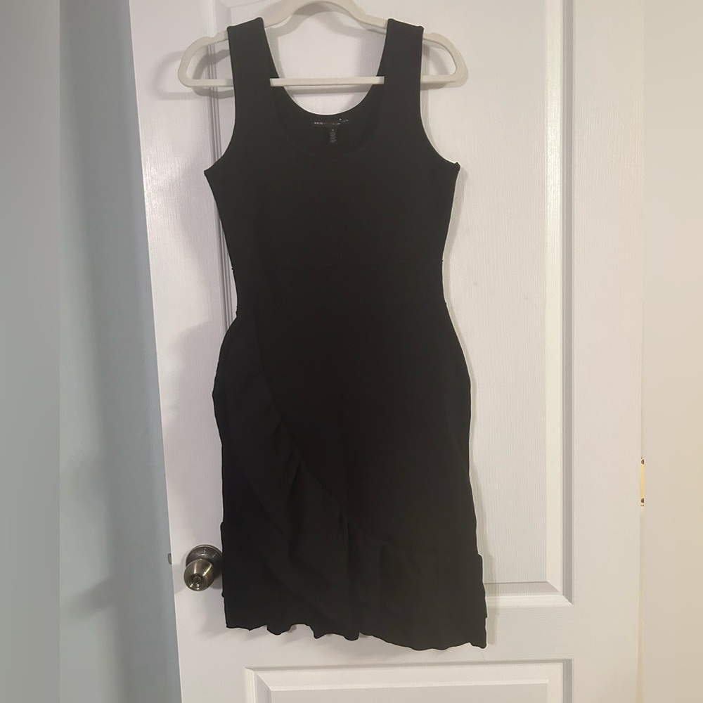 White House Black Market Black ruffle Dress